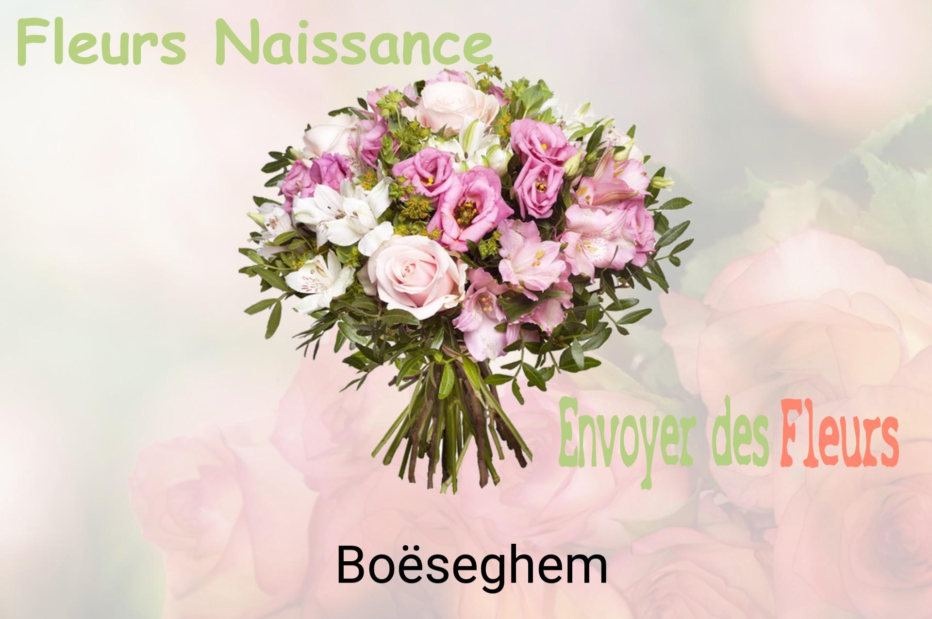 Bouquet de fleurs de naissance livré à Boëseghem